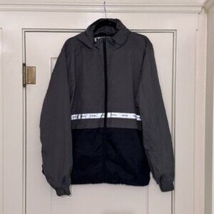Dutch Bros Gray and Black Windbreaker